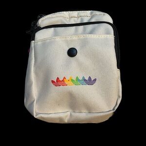 Adidas Cream Crossbody Bag with Rainbow Logo